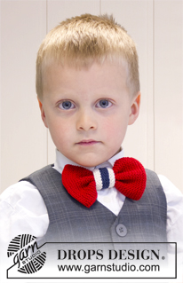 Free patterns - Children Ties & Bows / DROPS Extra 0-846