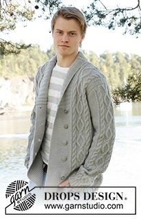 Free patterns - Men's Jackets & Cardigans / DROPS Extra 0-850