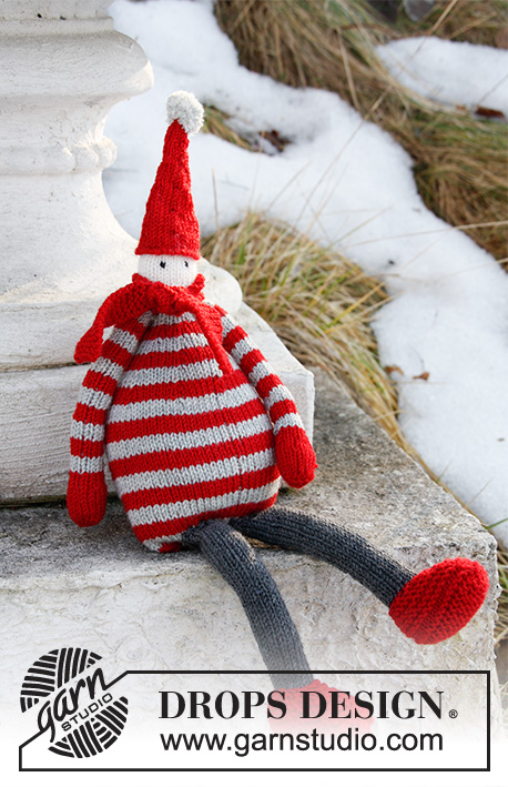 Julius / DROPS Extra 0-861 - Knitted DROPS Santa in BabyMerino.
