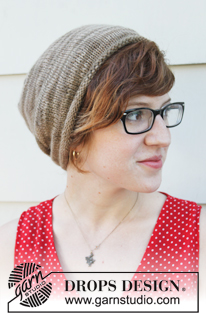 Drum Roll / DROPS Extra 0-904 - DROPS roll brim hat in stocking st in ”DROPS ♥ You #3” or Karisma.