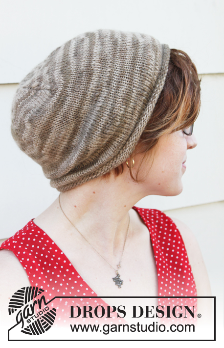 Drum Roll / DROPS Extra 0-904 - DROPS roll brim hat in stockinette st in ”DROPS ♥ You #3” or or Karisma.