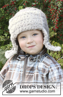 Free patterns - Children Earflap Hats / DROPS Extra 0-975