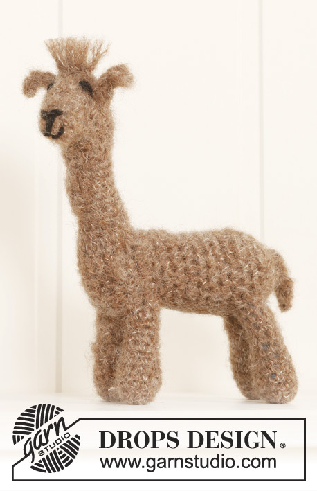 Roger / DROPS Extra 0-985 - Crochet DROPS Alpaca in Brushed Alpaca Silk.