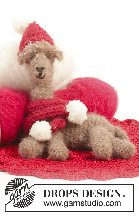 Roger / DROPS Extra 0-985 - Alpaga DROPS au crochet, en Brushed Alpaca Silk.