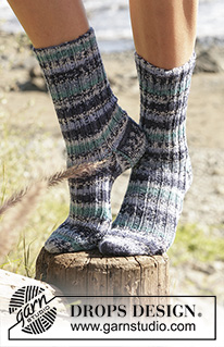Free patterns - Chaussettes / DROPS 100-17