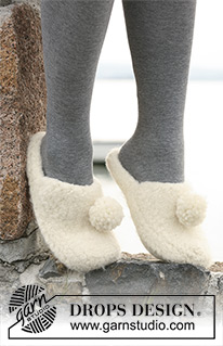 Free patterns - Felted Slippers / DROPS 104-10