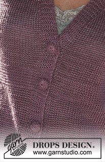 Free patterns - Proste rozpinane swetry / DROPS 105-39