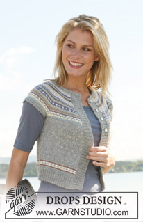 Free patterns - Rozpinane swetry z krótkim rękawem / DROPS 108-60