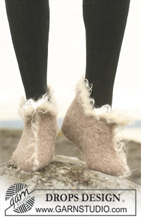 Free patterns - Felted Slippers / DROPS 109-21
