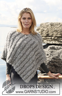 Free patterns - Poncho's voor dames / DROPS 110-15