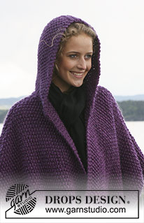 Free patterns - Hooded Ponchos / DROPS 110-21