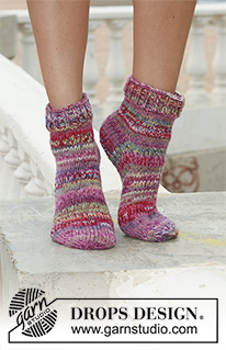 Free patterns - Children Socks & Slippers / DROPS 111-12