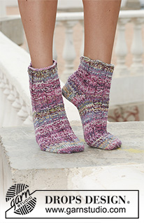 Free patterns - Children Socks & Slippers / DROPS 112-17