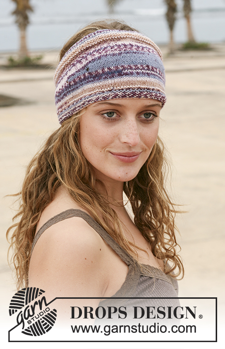 Berry Trails Headband / DROPS 112-41 - DROPS Stirnband in ”Fabel”. 