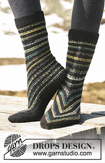 Free patterns - Women's Socks & Slippers / DROPS 114-22