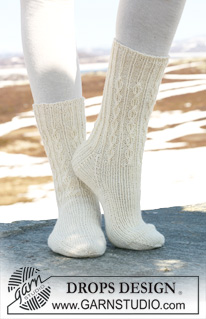 Free patterns - Women's Socks & Slippers / DROPS 116-40