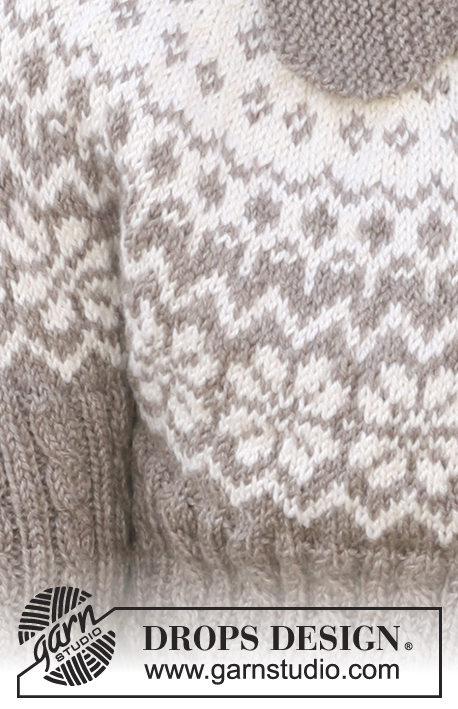 DROPS 116-44 - Rozpinany sweter na drutach, z włóczki DROPS Karisma, z żakardem norweskim, warkoczami i zaokrąglonym karczkiem. Od S do XXXL.