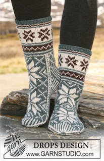 Free patterns - Children Socks & Slippers / DROPS 116-54