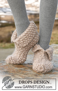 Free patterns - Slippers / DROPS 117-31