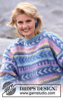 Free patterns - Warm & Fuzzy Throwback Patterns / DROPS 12-12