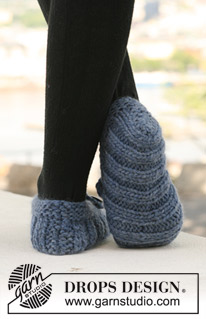 Free patterns - Children Slippers / DROPS 121-13