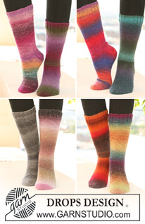 Free patterns - Mid-Calf Socks / DROPS 122-19