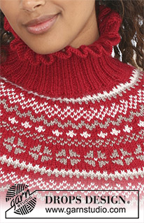 Free patterns - Vánoční pulovry a propínací svetry / DROPS 122-2