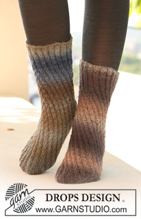 Free patterns - Chaussettes / DROPS 122-21