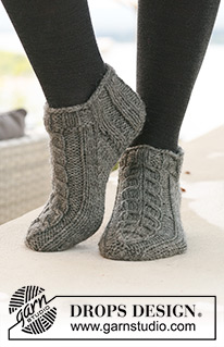 Free patterns - Women's Socks & Slippers / DROPS 125-15