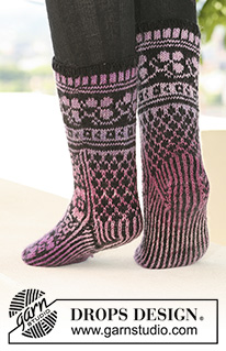 Free patterns - Nordic Socks / DROPS 126-4