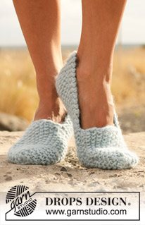 Free patterns - Children Slippers / DROPS 129-17