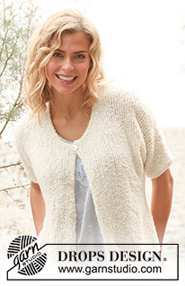 Soft Joy / DROPS 130-27 - Knitted DROPS jacket in ”Alpaca Boucle” or DROPS ♥ You #3. Size: S - XXXL.