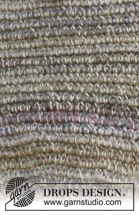 Rondo / DROPS 132-20 - Sac DROPS au crochet, en ”Delight” et “Cotton Light”.