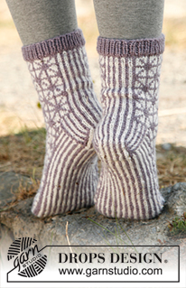 Free patterns - Children Socks & Slippers / DROPS 132-7