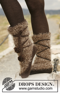 Free patterns - Women's Socks & Slippers / DROPS 133-9