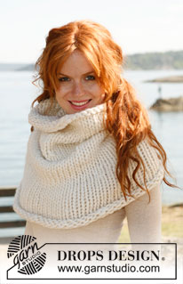 Warm Clouds / DROPS 134-9 - Knitted DROPS neck warmer in ”Polaris”. 