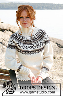 Free patterns - Damskie norweskie swetry / DROPS 135-43