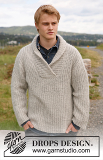 Free patterns - Men's Basic Jumpers / DROPS 135-45