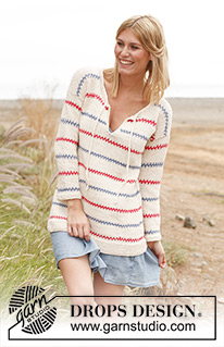 Free patterns - Striped Jumpers / DROPS 137-17