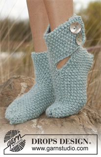 Free patterns - Slippers / DROPS 138-26