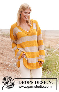 Free patterns - Striped Jumpers / DROPS 139-18