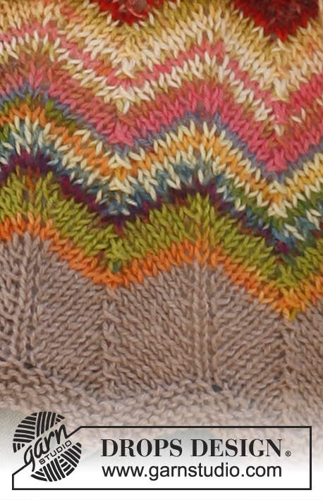 Jasmin / DROPS 139-26 - Gebreide DROPS sjaal met zigzag patroon van ”Fabel”.
