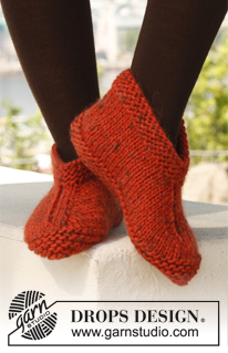 Free patterns - Slippers / DROPS 142-38