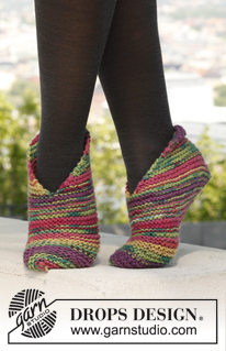 Free patterns - Slippers / DROPS 142-39