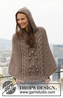 Free patterns - Hooded Ponchos / DROPS 143-18