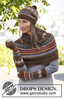 Free patterns - Poncho's voor dames / DROPS 143-28