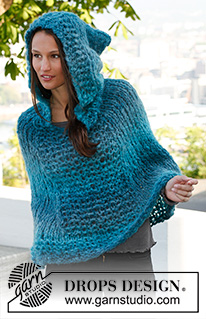 Free patterns - Hooded Ponchos / DROPS 143-37