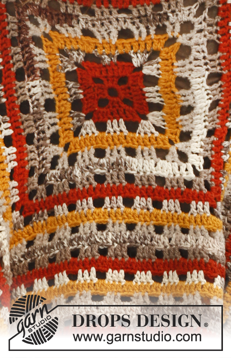 Jennifer / DROPS 143-38 - Crochet DROPS jacket in ”Nepal”, ”Big Fabel” and ”Alpaca Bouclé”. Size: S - XXXL.
