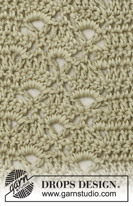 Springfield / DROPS 147-11 - Crochet DROPS jacket in ”Muskat”. Size: S - XXXL