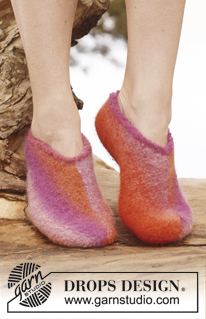Free patterns - Felted Slippers / DROPS 147-18